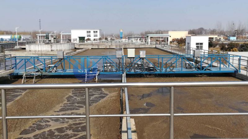 夏邑縣污水處理廠(chǎng)丨4套推流攪拌曝氣機使用效果