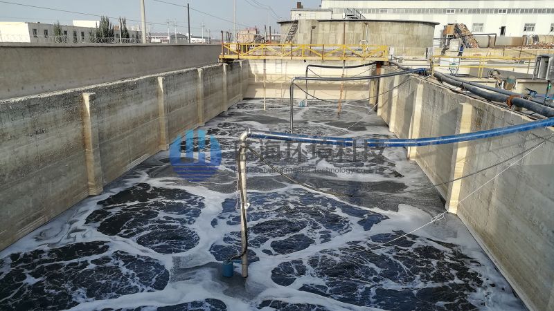 阿克蘇泰源紙業(yè)丨15kw潛水攪拌曝氣機使用現場(chǎng)