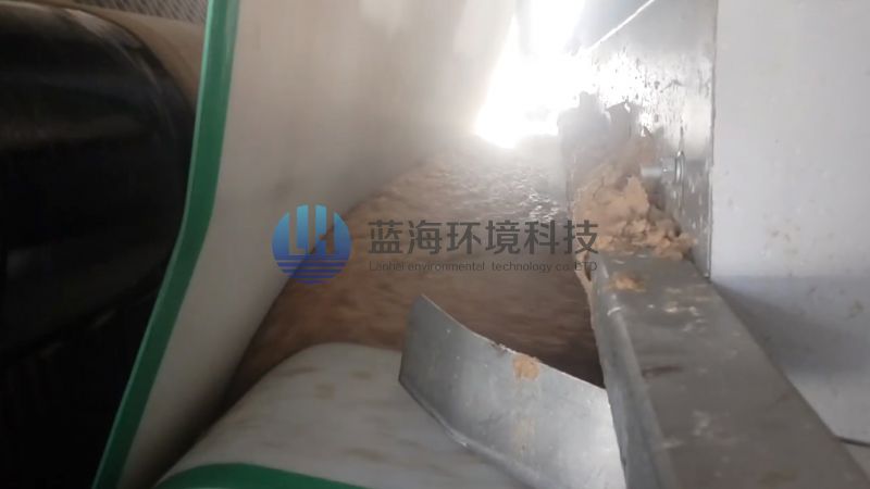 柳州沁原紙業(yè)丨雙網(wǎng)轉鼓擠漿機桉木化學(xué)漿脫水現場(chǎng)