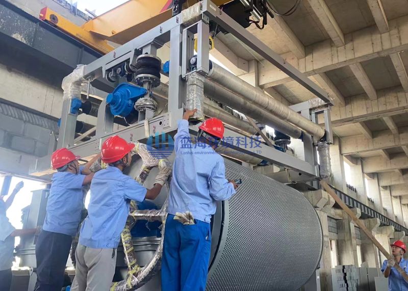 8臺雙網(wǎng)轉鼓擠漿機發(fā)貨至小店