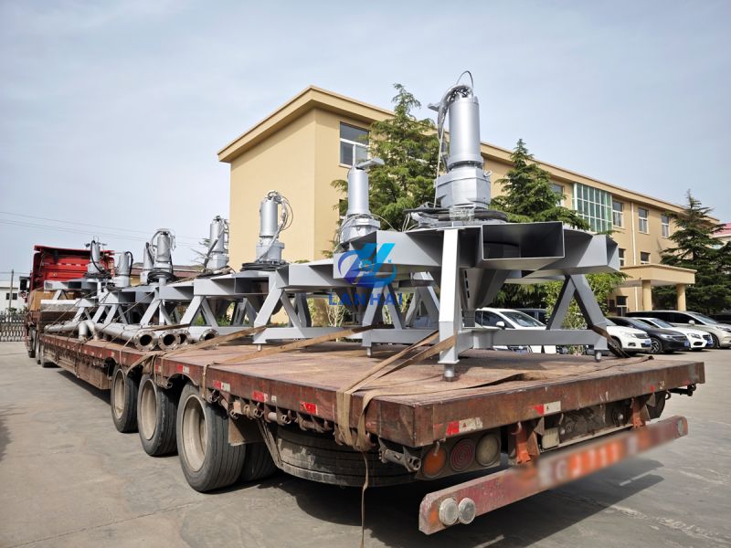 8臺15kw潛水攪拌曝氣機 助力化纖廠(chǎng)污水處理升級